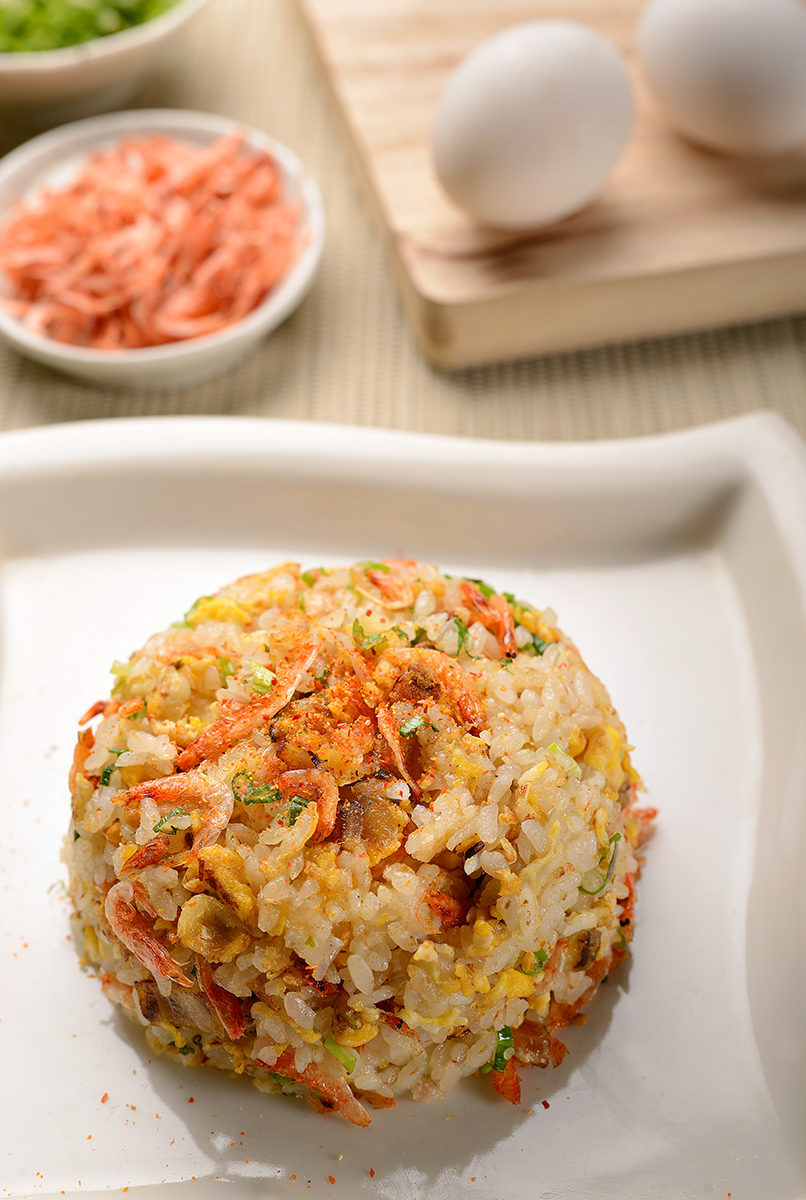 樱花虾炒饭 铁男串扬 餐厅摄影 光合作摄